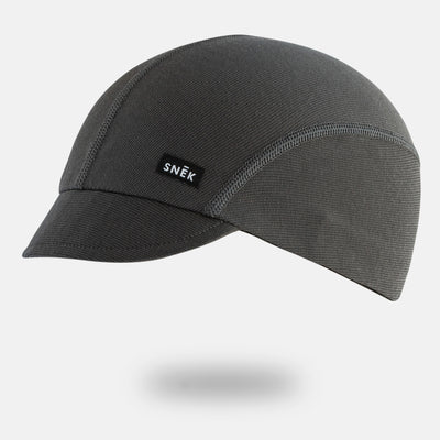 cycling cap studio photography in charcoal