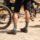 moutain bike and gravel cycling moisture wicking sock