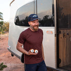 snek cycling post ride relax in aero stream camper