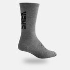 snek cycling grey moisture wicking cycling sock
