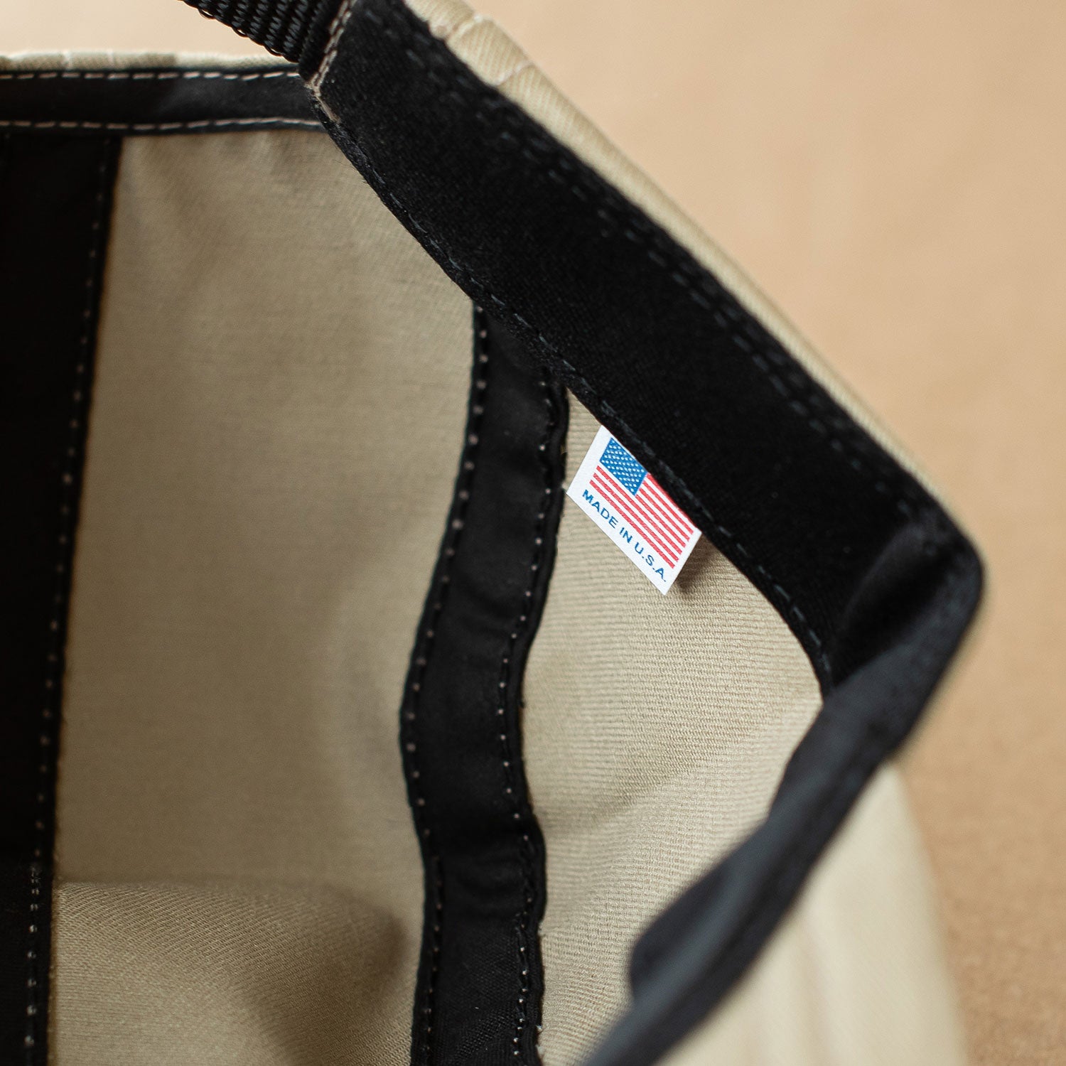 snek cycling 5 panel camper hat made in the USA label