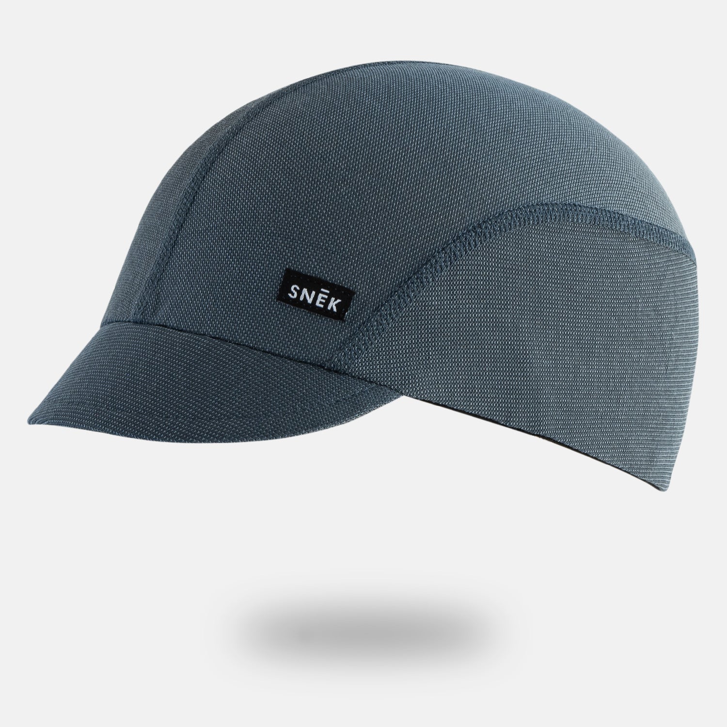 snek cycling dry creek lightweight summer cap product studio photo in blue