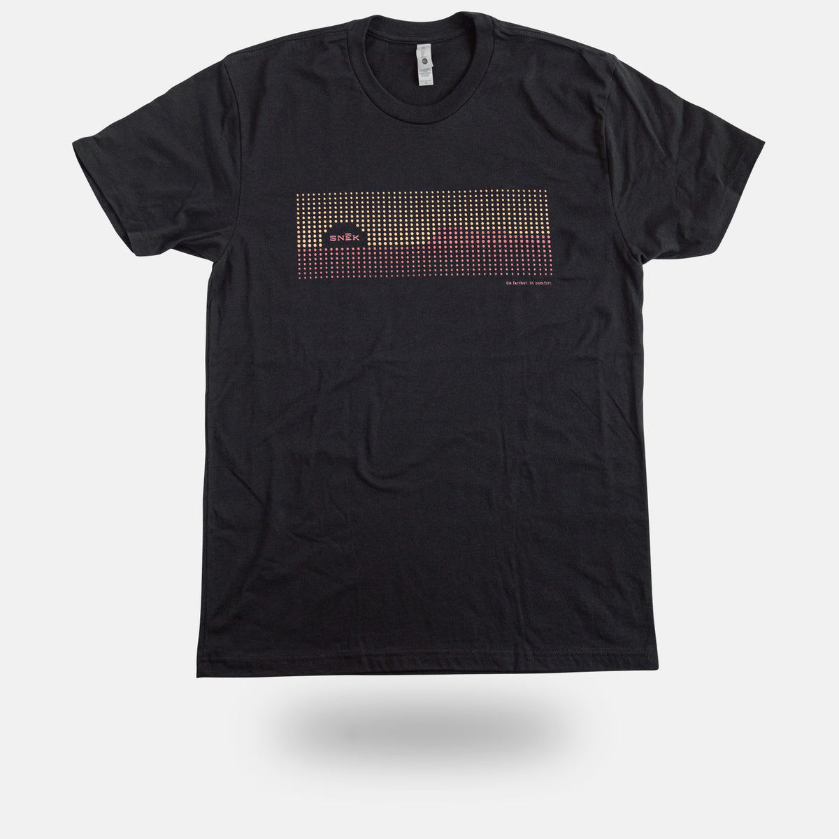 snek cycling next level desert sunrise tee studio photo
