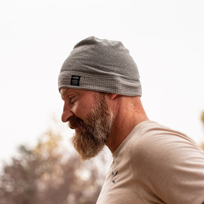 Midweight Merino Activewear Skull Cap - Charcoal