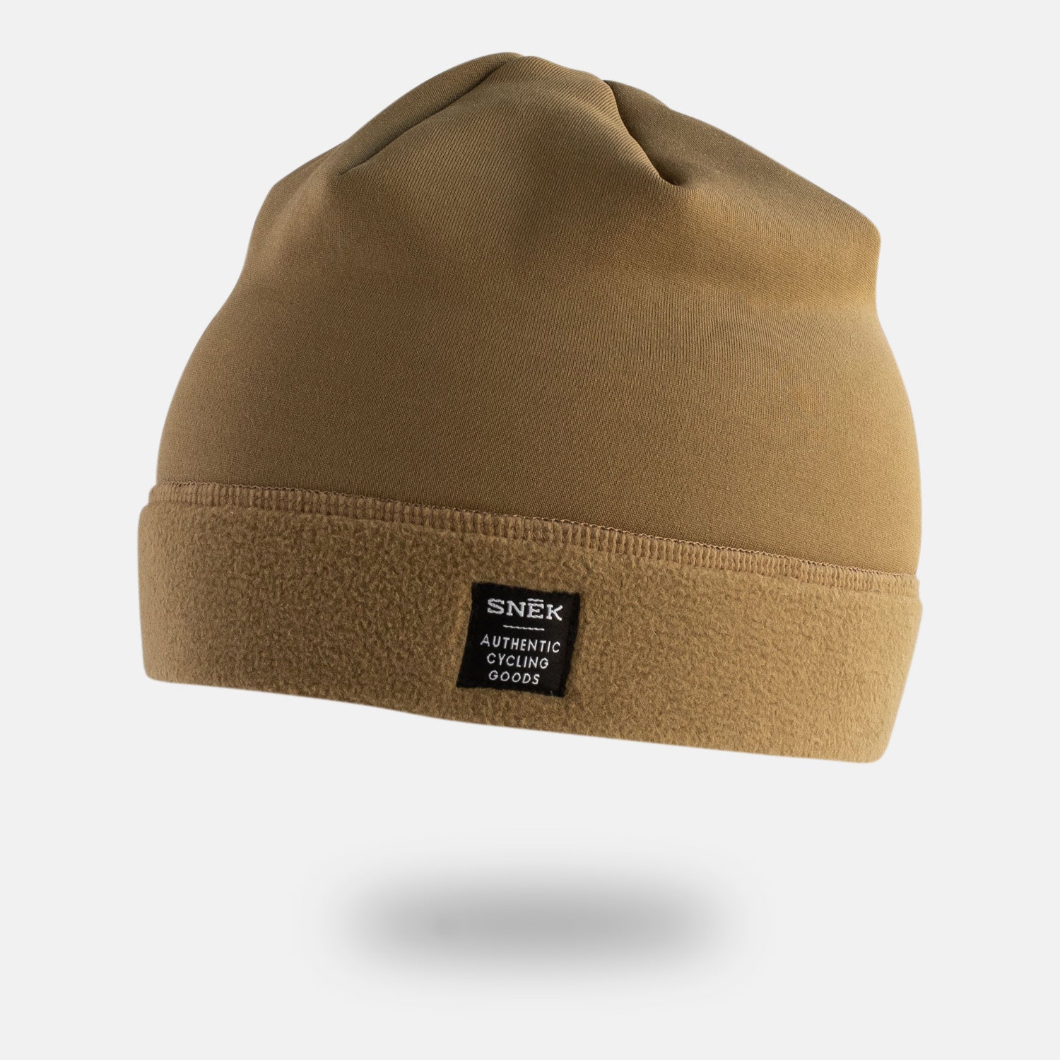 snek cycling hard face polartec fabric fleece beanie product shot